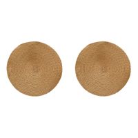 4x stuks ronde placemats goud 38 cm van kunststof