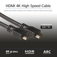 ACT 0.5 meter High Speed Ethernet kabel HDMI-A male - male (AWG30) - thumbnail