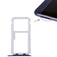 SIM-kaart lade + SIM-kaart lade/micro SD-kaart lade voor Huawei Honor v9 (blauw)