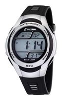 Horlogeband Calypso K6055-1 Kunststof/Plastic Zwart 16mm - thumbnail
