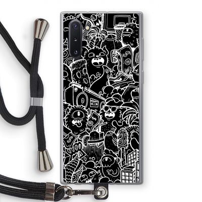 Vexx Black City : Samsung Galaxy Note 10 Transparant Hoesje met koord