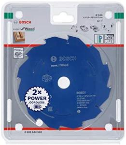 Bosch Accessoires Expert for Wood cirkelzaagblad voor accuzagen 160x1,5/1x20 T12 - 1 stuk(s) - 2608644502 - 2608644502