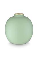 Pip Studio Metalen Vaas Mat Heldergroen 23cm