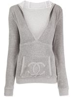 CHANEL Pre-Owned hoodie à logo cousu (2009) - Gris - thumbnail