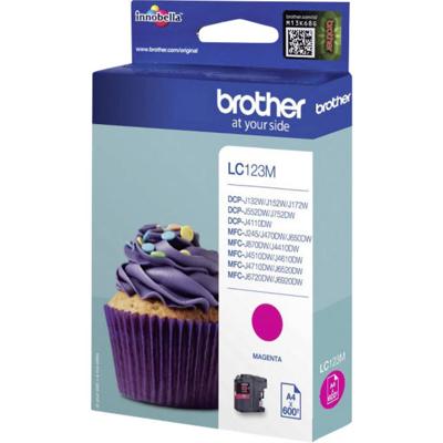 Brother Inktcartridge LC-123M Origineel Magenta LC-123 M