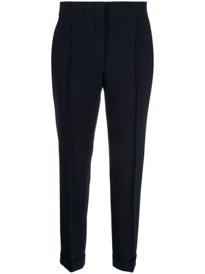 Moschino pantalon fuselé à fermeture dissimulée - Bleu