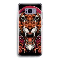 Tiger and Rattlesnakes: Samsung Galaxy S8 Transparant Hoesje - thumbnail