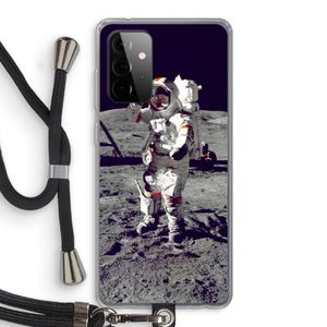 Spaceman: Samsung Galaxy A72 5G Transparant Hoesje met koord