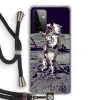 Spaceman: Samsung Galaxy A72 5G Transparant Hoesje met koord