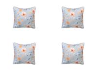 Sierkussen met paspel ca. 50x50 cm Florina blue (4 stuks) Madison - Madison