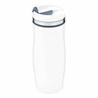 RVS Warmhoudbeker/isoleerbeker winter wit met blauw 400 ml RVS Warmhoudbeker/isoleerbeker winter wit met blauw 400 ml