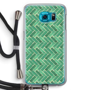 Moroccan tiles 2: Samsung Galaxy S6 Transparant Hoesje met koord
