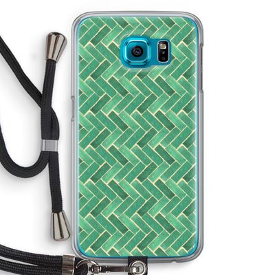 Moroccan tiles 2: Samsung Galaxy S6 Transparant Hoesje met koord