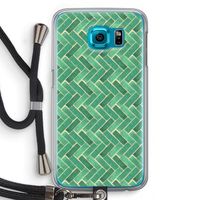Moroccan tiles 2: Samsung Galaxy S6 Transparant Hoesje met koord