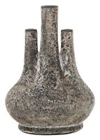 MUST Living Vaas 'Okko' Terracotta, 29cm, kleur Grijs