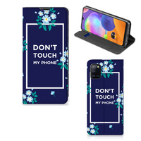 Samsung Galaxy A31 Design Case Flowers Blue DTMP - thumbnail