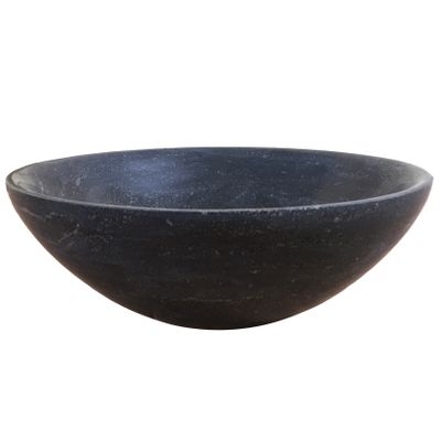 Waskom Wiesbaden Bstone | 32 cm | Natuursteen | Vrijstaand | Rond | Antraciet