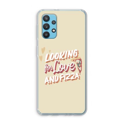 Pizza is the answer: Samsung Galaxy A32 4G Transparant Hoesje