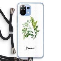 Green Brush: Xiaomi Mi 11 Lite Transparant Hoesje met koord