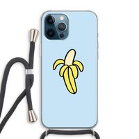 Banana: iPhone 12 Pro Max Transparant Hoesje met koord