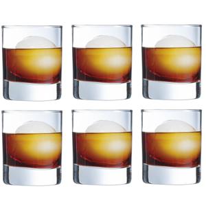 Whisky tumbler glazen - 6x - Princesa serie - transparant - 310 ml