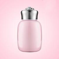 Mini leuke koffie vacuüm kolven Thermos RVS Cup reizen drink water fles Thermoses mokken 280ML (roze)