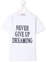 Alberta Ferretti Kids t-shirt à slogan imprimé - Blanc