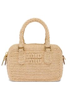 Miu Miu mini sac à main en crochet - Tons neutres