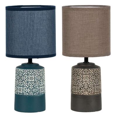 Bureaulamp DKD Home Decor Keramisch Keramiek 50 W (15 x 15 x 32 cm) (2 Stuks)