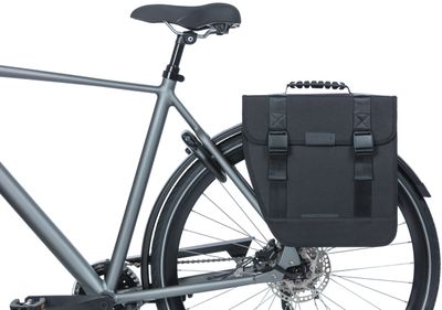 Basil tour left - enkele fietstas, zwart, 14l