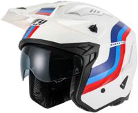 UFO PLAST Helmet sheratan s white/red/blue