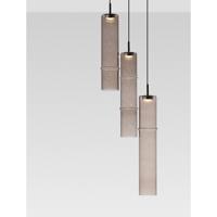 Lyora Unieke hanglampSano 3-lichts smoke glas - 9009167