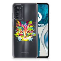 Motorola Moto G52/G82 Telefoonhoesje met Naam Cat Color - thumbnail