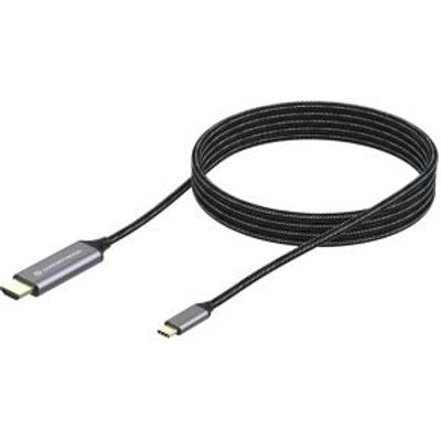 Conceptronic ABBY10G video kabel adapter 2 m USB Type-C HDMI Grijs