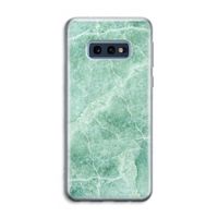 Groen marmer: Samsung Galaxy S10e Transparant Hoesje