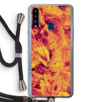 Eternal Fire: Samsung Galaxy A20s Transparant Hoesje met koord