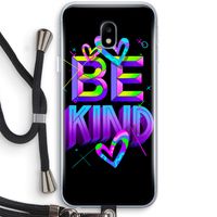 Be Kind: Samsung Galaxy J3 (2017) Transparant Hoesje met koord