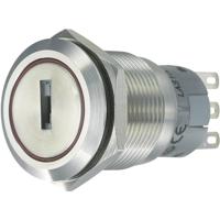 TRU COMPONENTS 701824 LAS1-AGQ-22Y/31 Vandalismebestendige sleutelschakelaar 250 V/AC 5 A 2x aan/uit/aan 2 x 45 ° IP40 1 stuk(s) - thumbnail