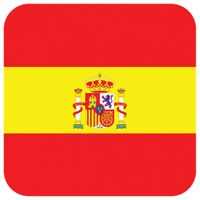 Glas viltjes met Spaanse vlag 15 st - thumbnail