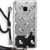 Vogeltjes: Samsung Galaxy S9 Transparant Hoesje met koord