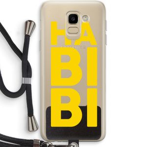 Habibi Majorelle : Samsung Galaxy J6 (2018) Transparant Hoesje met koord
