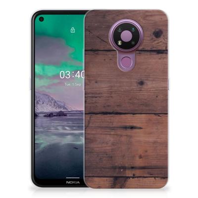 Nokia 3.4 | Bumper Hoesje | Old Wood