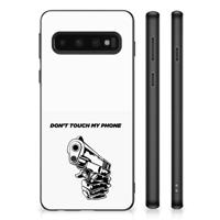 Samsung Galaxy S10 | TPU Hoesje | Gun Don&apos;t Touch My Phone