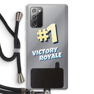 Victory Royale: Samsung Galaxy Note 20 / Note 20 5G Transparant Hoesje met koord