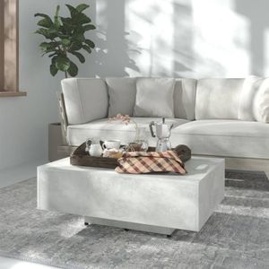 Salontafel 85x55x31 cm spaanplaat betongrijs