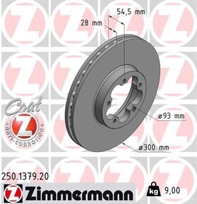 Remschijf Coat Z 250137920