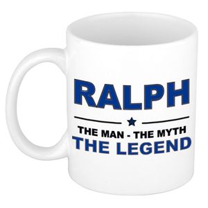 Naam cadeau mok/ beker Ralph The man, The myth the legend 300 ml   -