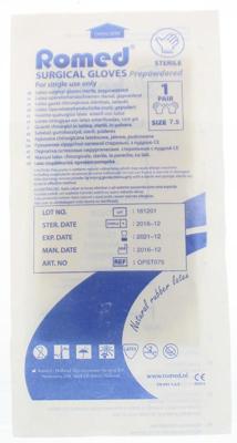 Romed Operatiehandschoen steriel gepoederd 7.5