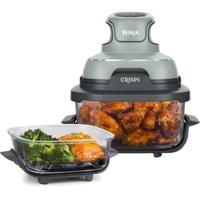 NINJA Draagbare olievrije frituurpan - CRISPI - 1,4L en 3,8L bakjes - 4 voorgeprogrammeerde programma's - 1700W - Salie