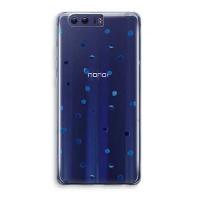 Blauwe stippen: Honor 9 Transparant Hoesje